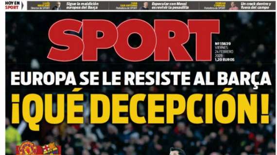 Sport: "Qué decepción"