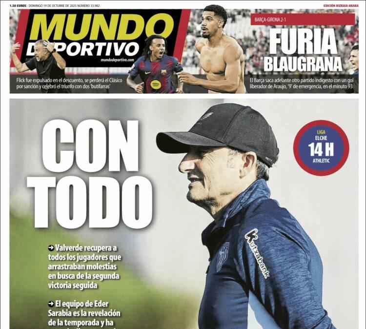 Mundo Deportivo, Ed.Vizcaya: "Con todo"