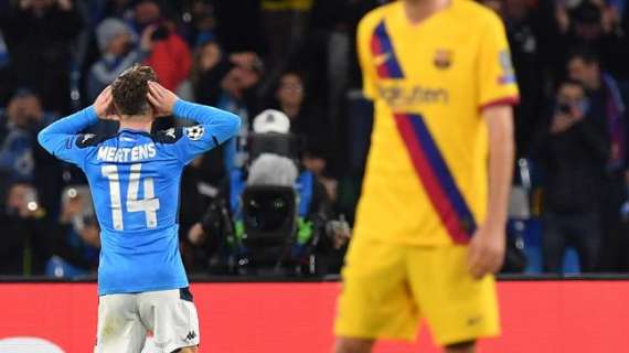 Descanso: Napoli - FC Barcelona 1-0
