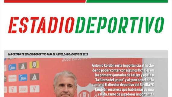 Estadio Deportivo: "De frente"