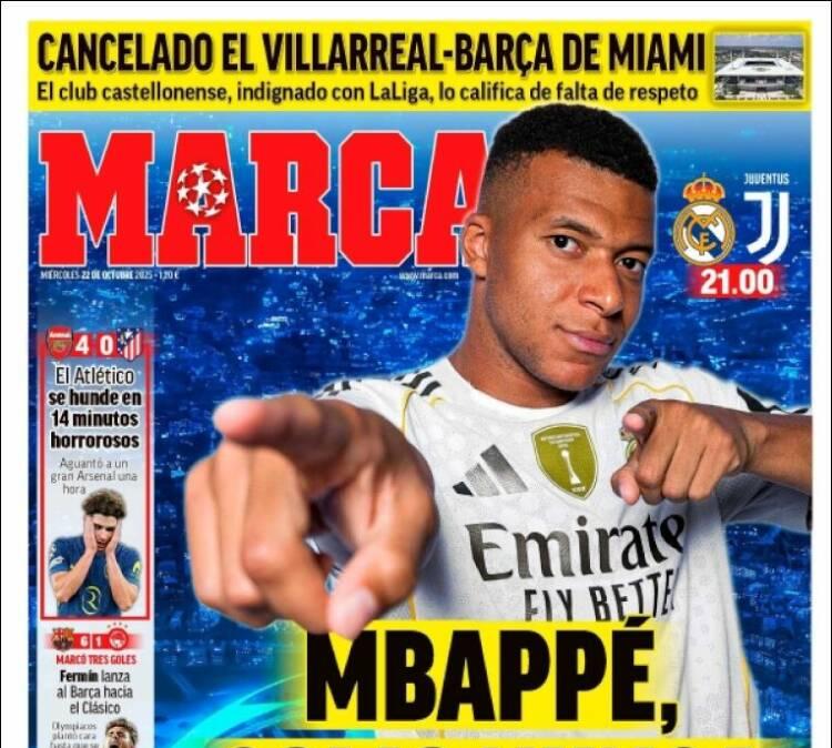 Marca: "Mbappé, como nunca"