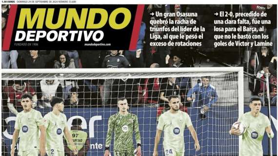 Mundo Deportivo: "Frenazo"