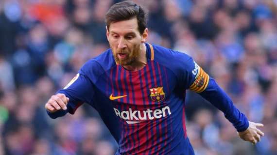 Messi entra en el campo por Dembélé en el minuto 57