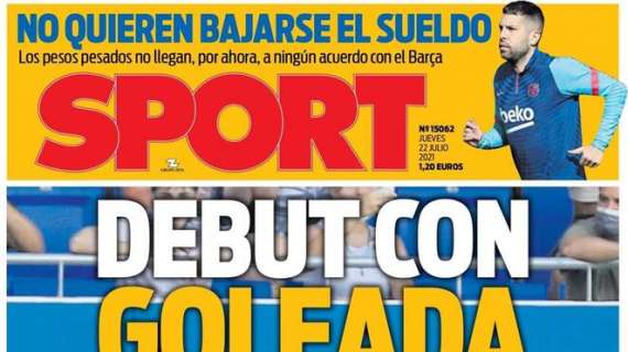 Sport: "Debut con goleada"