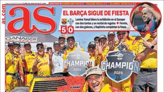 As: "El Barça sigue de fiesta"