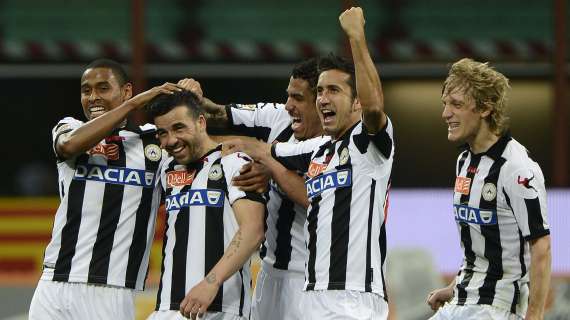 El Udinese se coloca tercero tras vencer (0-1) al Lazio