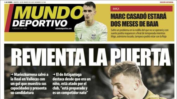 Mundo Deportivo, Ed.Guipuzcoa: "Revienta la puerta"