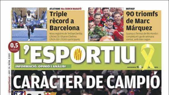 L'Esportiu: "Carácter de campeón"