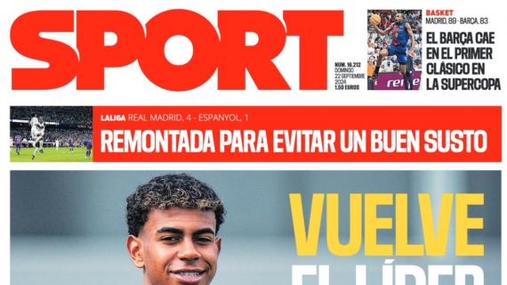 Sport: "Vuelve el líder"