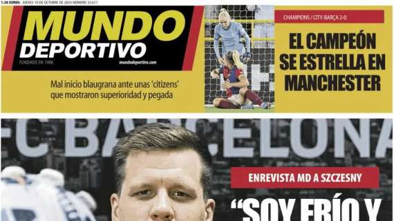 Szczesny en Mundo Deportivo: "Soy frío y ambicioso"