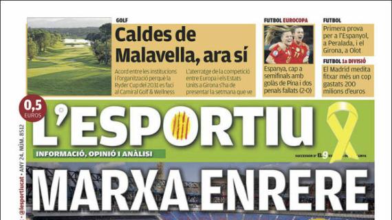 L'Esportiu: "Marcha atrás"