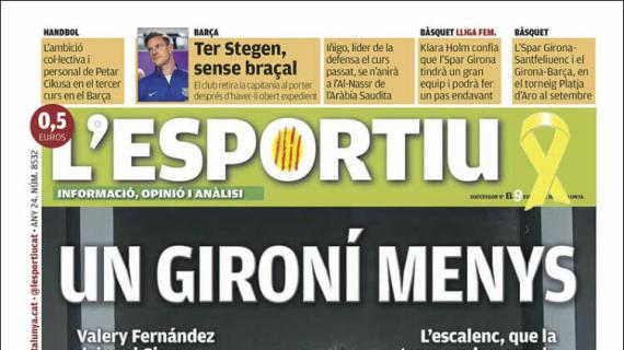 L'Esportiu, Ed.Girona: "Un gerundense menos"
