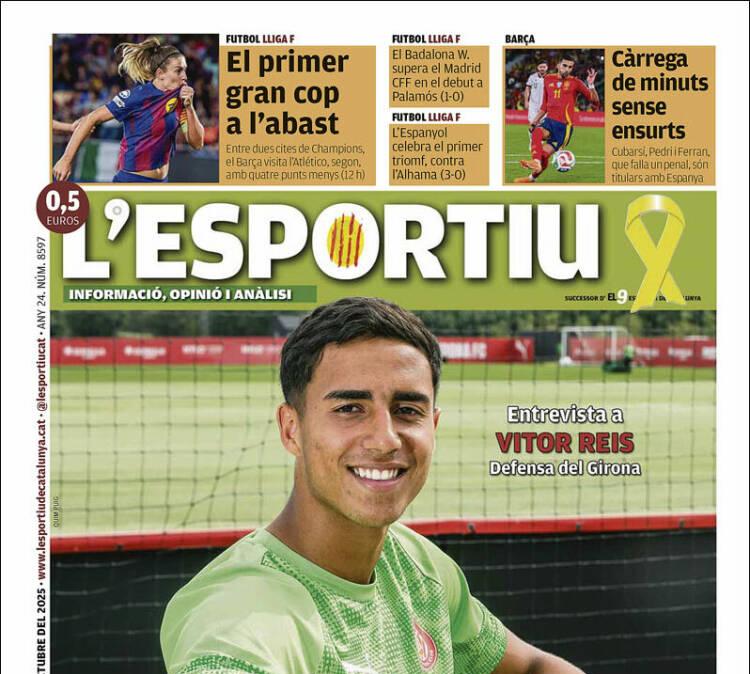 L'Esportiu: "El primer gran golpe al alcance"