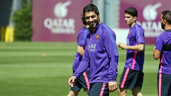 Barça, Suárez sigue entrenando con normalidad a la espera de recibir el alta médica