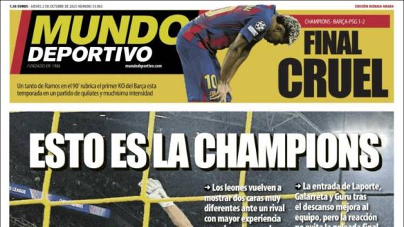 Mundo Deportivo, Ed.Vizcaya: "Esto es la Champions"