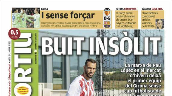 L'Esportiu, Ed.Girona: "Vacío insólito"