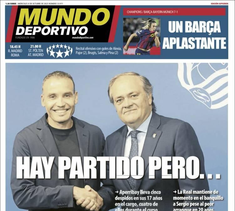 Mundo Deportivo, Ed.Guipúzcoa: "Hay partido, pero..."