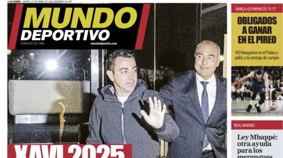 Mundo Deportivo: "Xavi 2025, se queda"