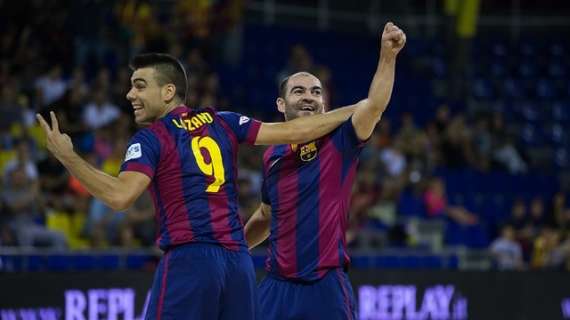 Fútbol Sala, el FC Barcelona se mete en la 'Final Four' tras golear al Lokomotiv Járkov
