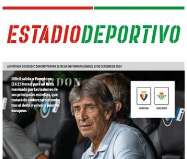 Estadio Deportivo: "Se pone serio"