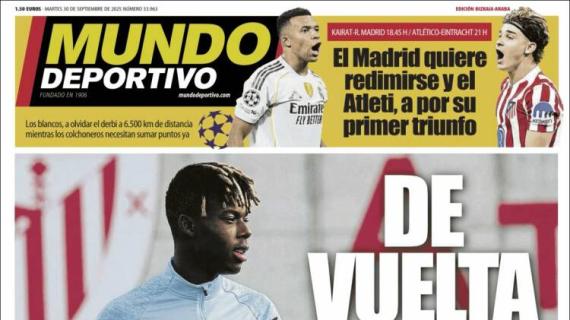 Mundo Deportivo, Ed.Vizcaya: "De vuelta"