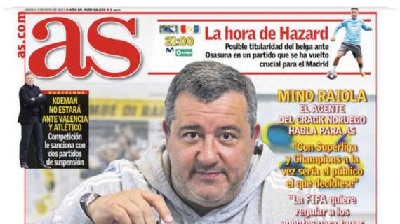 As, Raiola: "El Madrid puede permitirse fichar a Haaland"