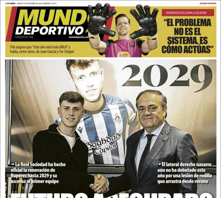 Mundo Deportivo, Ed.Guipúzcoa: "Futuro asegurado"