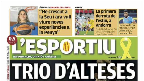 L'Esportiu: "Trío de altezas"