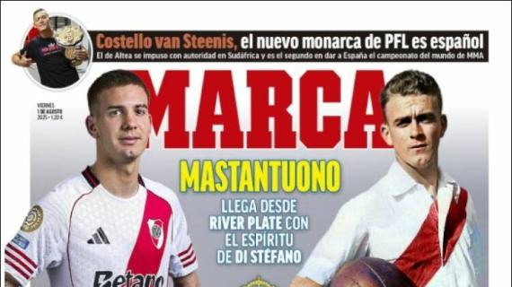 Marca, Mastantuono: ''Hacer el mismo camino que Don Alfredo es un orgullo''