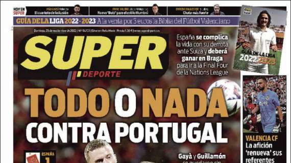 Superdeporte: "Todo o nada contra Portugal"