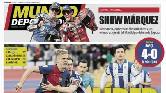 Mundo Deportivo: "Líder a placer"