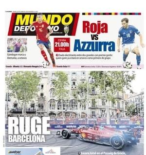 Mundo Deportivo: "Roja vs Azzurra"