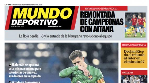 Mundo Deportivo: "Ter Stegen al quirófano"