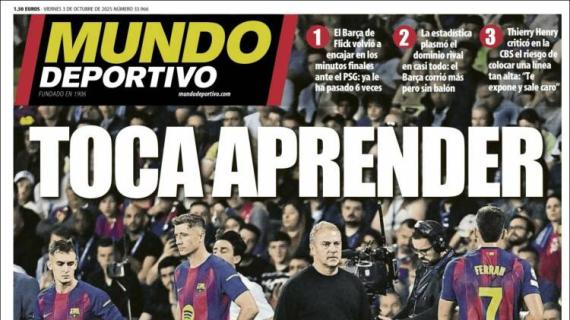 Mundo Deportivo: "Toca aprender"