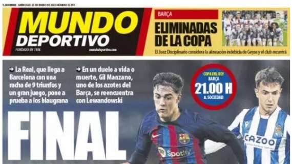 Mundo Deportivo: "Final en Cuartos"