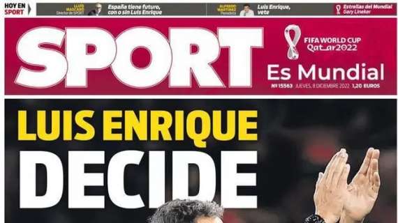 Sport: "Luis Enrique decide"