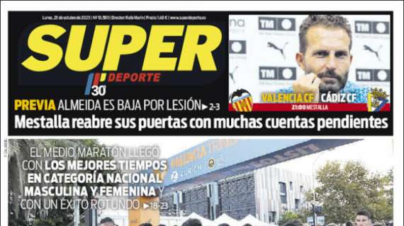 Superdeporte: "Mestalla abre sus puertas con muchas cuentas pendientes"