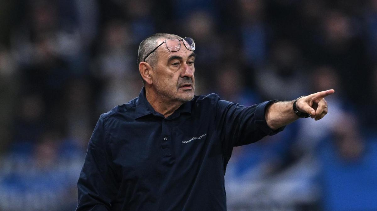El Sarri menos esperado. Guiño con Zenga: «En la tele siempre quiero irme, pero contigo no»