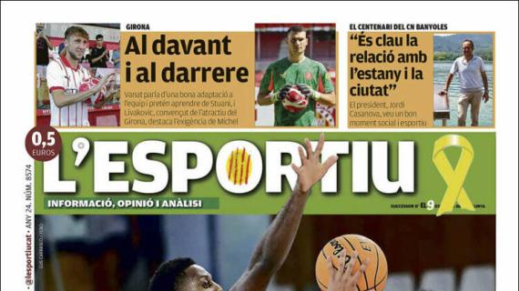 L'Esportiu, Ed.Girona: "Delante y detrás"