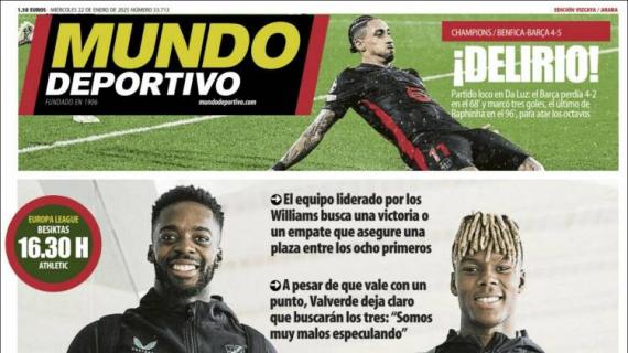 Mundo Deportivo, Ed.Vizcaya: "Directos a octavos"