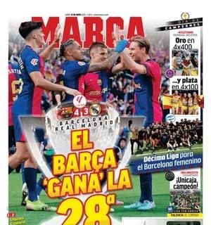 Marca: "El Barça gana la 28ª"