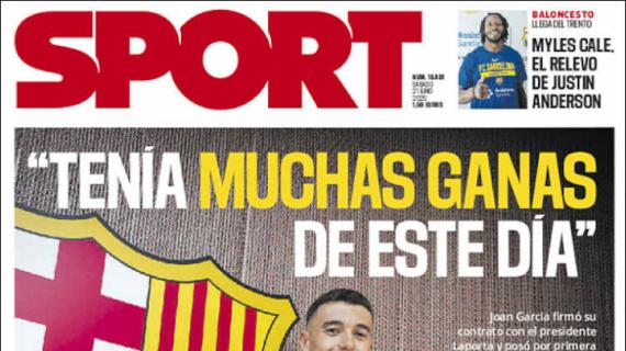 Sport, Joan García: "Tenía muchas ganas de este día"