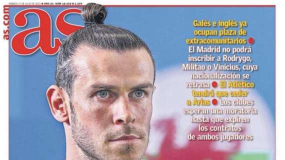 As: "Bale y Trippier rompen el cupo"