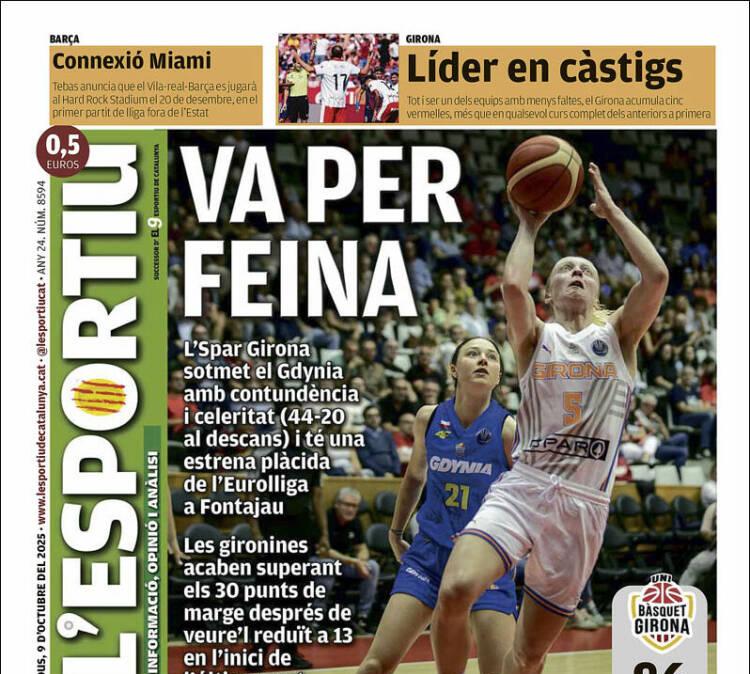 L'Esportiu, Ed.Girona: "Líder en castigos"