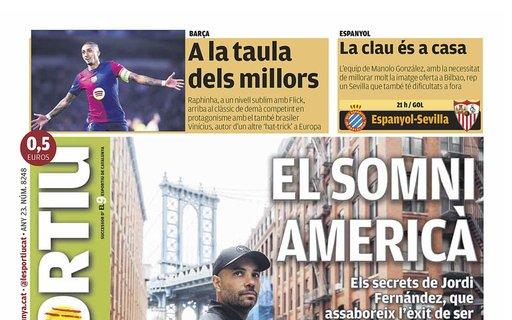 L'Esportiu: "En la mesa de los mejores"