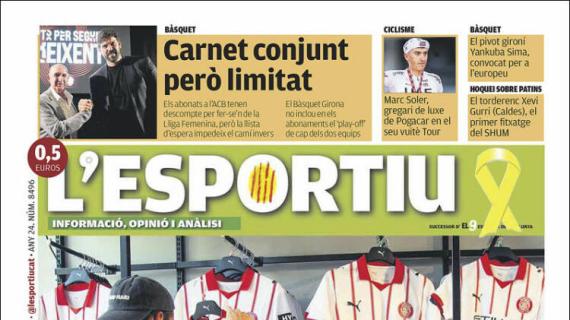 L'Esportiu, Ed.Girona: "Más blanco, menos rojo"