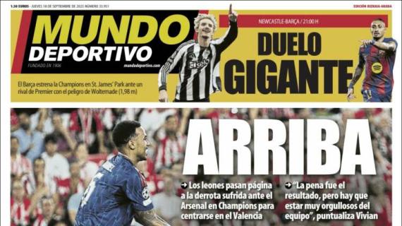 Mundo Deportivo, Ed.Vizcaya: "Arriba"