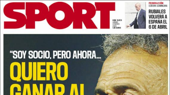 Sport, Luis Enrique: "Soy socio, pero ahora quiero ganar al Barça"