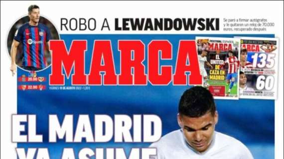 Marca: "El Madrid ya asume el adiós de Casemiro"