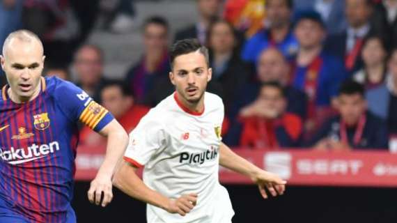 Sarabia convierte el segundo gol del Sevilla (2-0)
